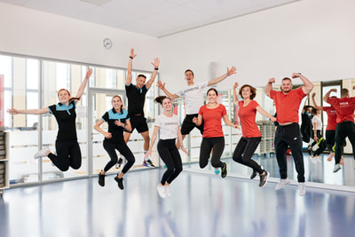 Team im Gruppenkursraum